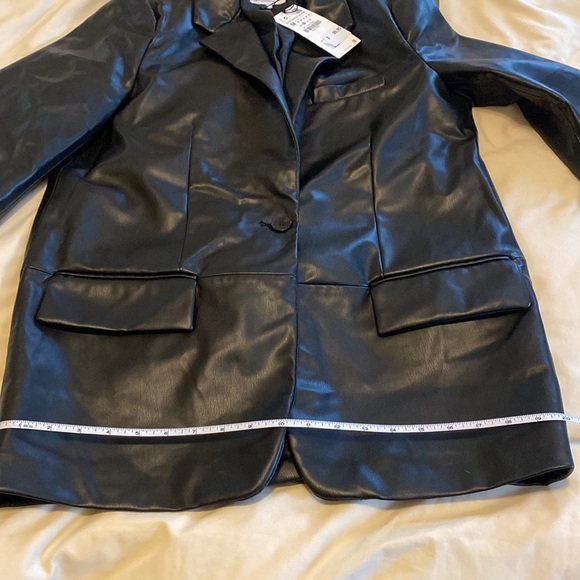 Zara Black Faux Leather Jacket - Picture 10 of 10